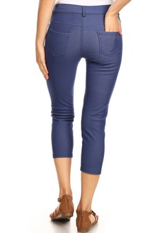 Women's Classic Solid Capri Jeggings (Large only) style 3