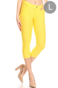ETA 6/16/23 - Women's Classic Solid Capri Jeggings (Large only)