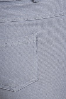 Women's Classic Solid Capri Jeggings (Medium only) style 5