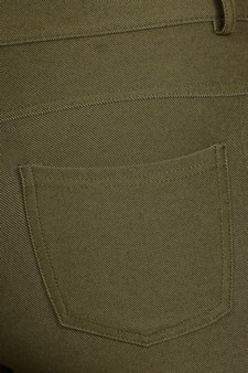 Women's Classic Solid Capri Jeggings style 6