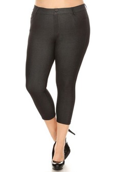 Women's Classic Solid Capri Jeggings