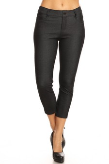 Women's Classic Solid Capri Jeggings