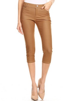 Women's Classic Solid Skinny Jeggings