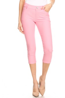 Women's Classic Solid Capri Jeggings