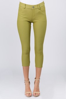 Women's Classic Solid Capri Jeggings