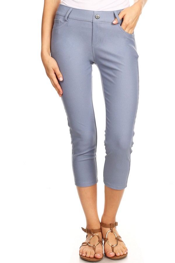 Women's Classic Solid Skinny Jeggings - Wholesale - Yelete.com