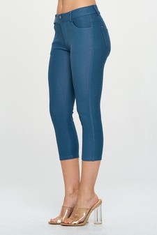 Women's Classic Solid Skinny Jeggings style 2