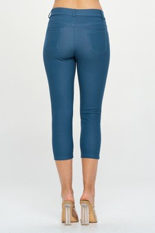 Women's Classic Solid Skinny Jeggings style 3