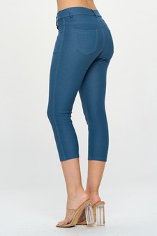 Women's Classic Solid Skinny Jeggings style 4