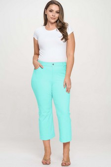 ETA 05/14/25 - Women's Classic Solid Straight Leg Crop Pants