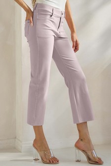 ETA 05/13/25 - Women's Classic Solid Straight Leg Crop Pants style 3