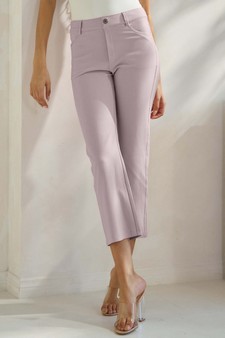 ETA 05/13/25 - Women's Classic Solid Straight Leg Crop Pants style 4
