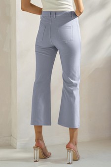 ETA 06/12/26 - Women's Classic Solid Straight Leg Crop Pants style 2