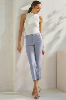 ETA 06/12/26 - Women's Classic Solid Straight Leg Crop Pants style 4