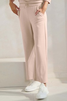 Women's High Rise Cropped Straight Leg Pants style 3
