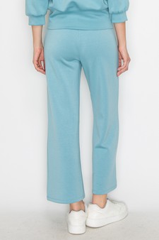 Women's High Rise Cropped Straight Leg Pants style 3