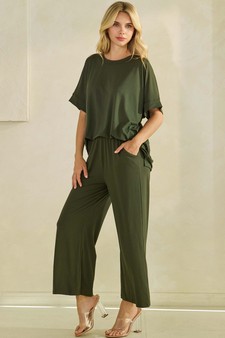 Women's Effortlessly Relaxed Fit UltraSoft Cropped Pants style 5