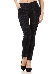 Lady's Myrsina Distress Honeycomb print Fashion Leg Wear