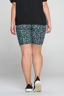 Women's Contrasting Leopard Printed Loungewear Shorts style 3