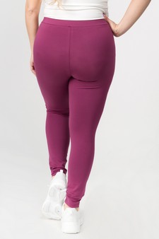 Women's Basic Pima Cotton High Rise Leggings style 3