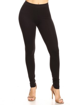 Women's Basic Pima Cotton High Rise Leggings