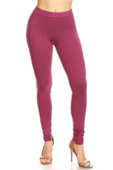 Women's Basic Pima Cotton High Rise Leggings