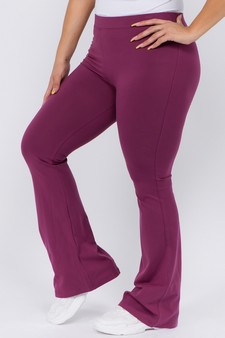 Women's High Rise Cotton Flare Leggings