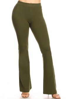 Women's High Rise Cotton Flare Leggings