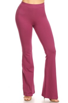 Women's High Rise Cotton Flare Leggings