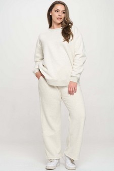 Women's Cozy Fleece Sweatpants style 5