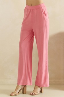 Everyday Relaxed French Terry Wide-Leg Pants style 3