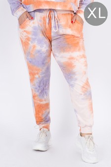 Women's High Rise Drawstring Tie Dye Joggers (XL only)