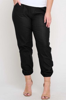Women's Effortless Chic High-Waist Jogger Pants style 3