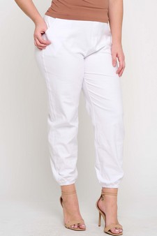Women's Effortless Chic High-Waist Jogger Pants style 3