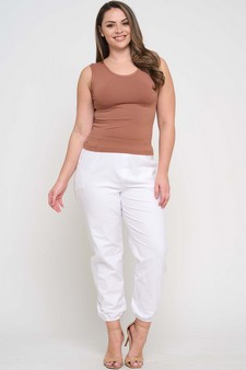 Women's Effortless Chic High-Waist Jogger Pants style 5