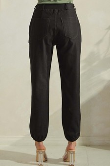 Women's Effortless Chic High-Waist Jogger Pants style 2