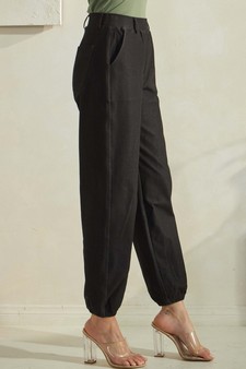 Women's Effortless Chic High-Waist Jogger Pants style 3