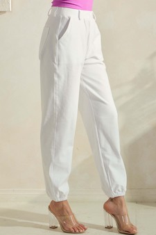 Women's Effortless Chic High-Waist Jogger Pants style 3