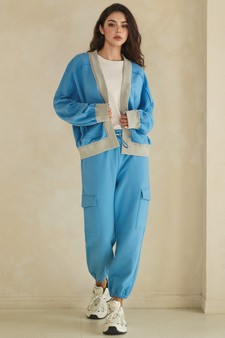 ETA 05/14/26 - Relaxed Soft Cotton Drawcord Cargo Jogger Pants style 5