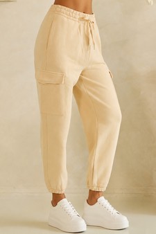 Relaxed Soft Cotton Cargo Jogger Pants style 3