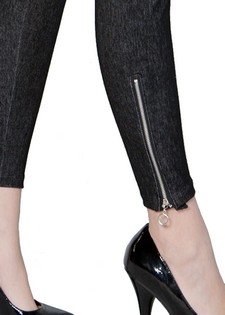JEGGINGS WITH ANKLE ZIP DETAIL style 2