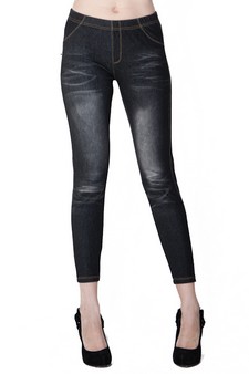 JEGGINGS WITH WHISKERING DETAIL