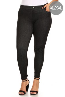Women's 5 Pocket Soft Knit Skinny Jeggings (XL/XXL only)