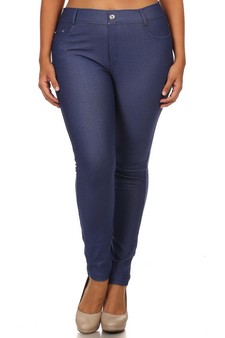 Women's Cotton-Blend 5-Pocket Skinny Jeggings (XXL only) style 2