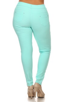 Women's Cotton-Blend 5-Pocket Skinny Jeggings - Plus style 3