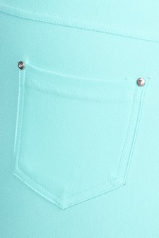 Women's Cotton-Blend 5-Pocket Skinny Jeggings - Plus style 5