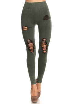 Wholesale RIPPED / DISTRESSED LEGGINGS 