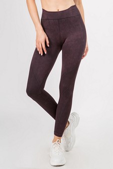 High Rise Ribbed Moto Detail Seamless Tights - Matching Top ACT628