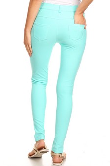 Women's Cotton-Blend 5-Pocket Skinny Jeggings (Medium only) style 3