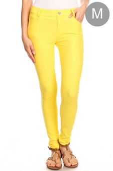 Women's Cotton-Blend 5-Pocket Skinny Jeggings (Medium only)